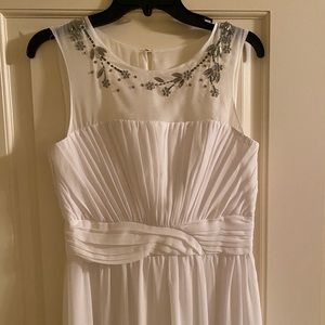 H&M White Chiffon Dress